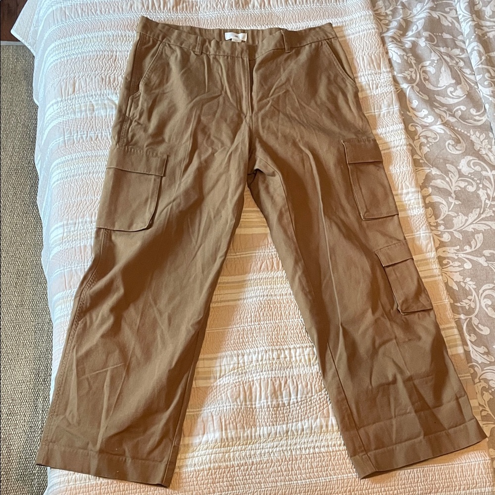 H&M Brown Women's Cargo Pants with Utility Pockets
